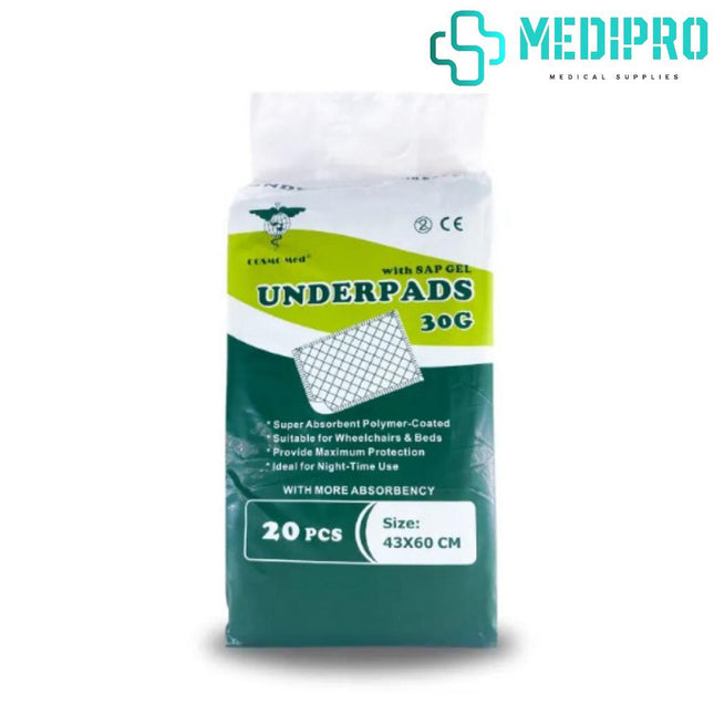 [CosmoMed] Underpads With SAP, 43 x 60cm, 20pcs.