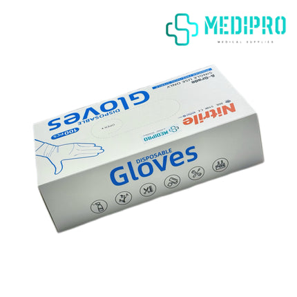 [MediPRO] Disposable Nitrile Examination Gloves (Medical Grade) 100pcs/box